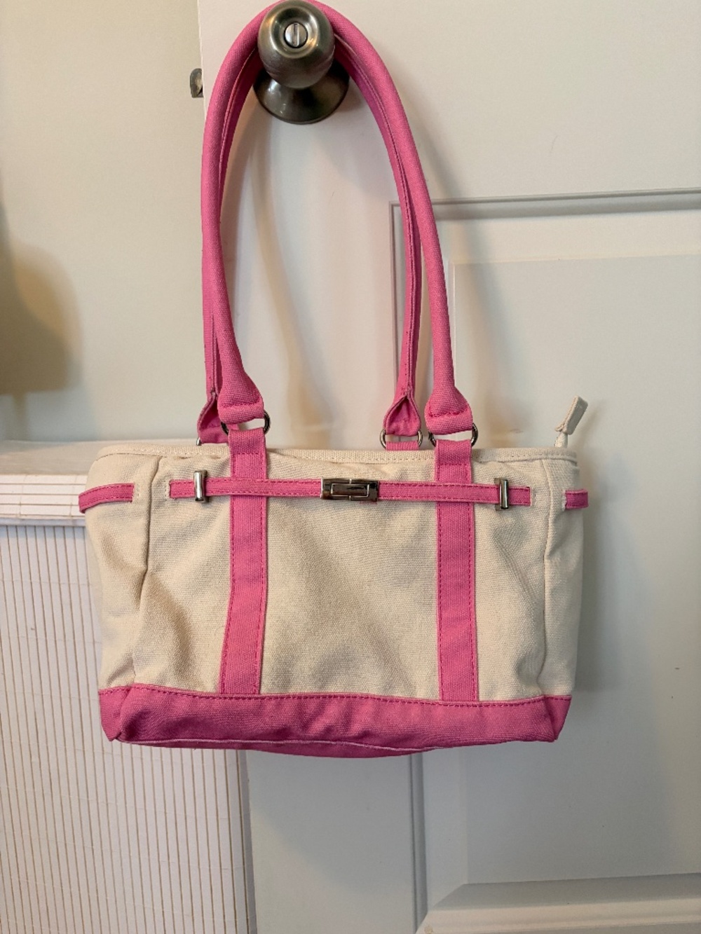 Madden Girl Pink Canvas Tote